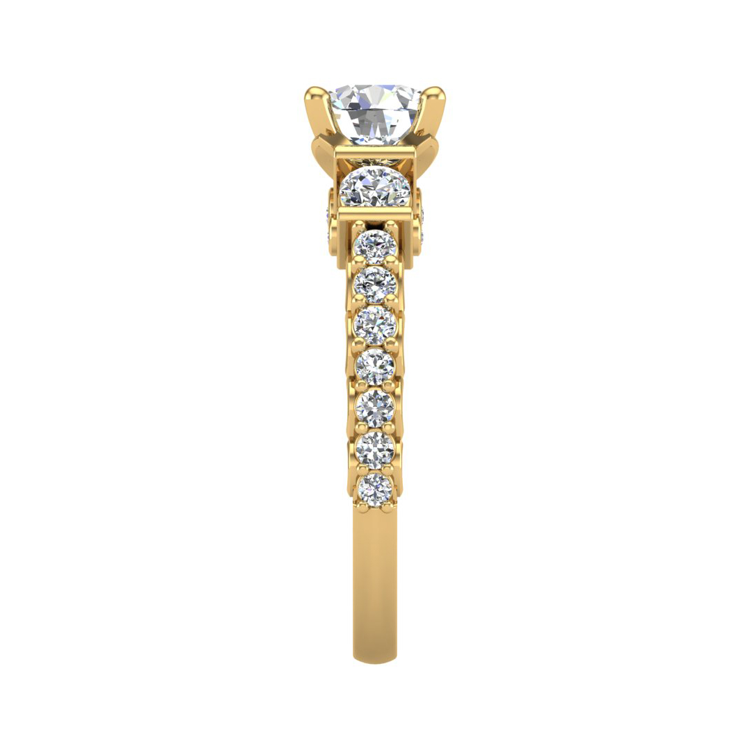 Paislee Accented Engagement Ring